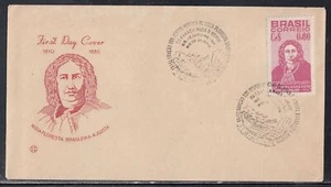 Brazil Scott 811 FDC - Nizia Floresta - Picture 1 of 1