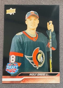 23-24 UPPER DECK FIRST DRAFT CLEAR CUT ROOKIE RIDLY GREIG RC #746 MINT - Picture 1 of 2
