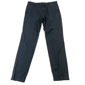 Hugo Boss Chinos Trousers Mens 30 32 Kaito Travel Slim Tapered Blue Navy Stretch - Picture 1 of 13