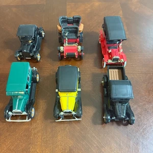 Vintage Diecast Lot of 6 Classic Cars Ford Model T A Cadillac 1:32 1:34 Scale - Picture 1 of 11