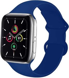Uhrenarmband 38 mm 42 mm 40 mm 44 mm 41 mm 45 mm weiches Silikonband Ersatzarmband S - Bild 1 von 9