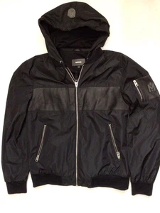 Mackage  Weston Bomber jacket Leather Detail,men’s,black,size 40, NWT, Orig $675 - Picture 1 of 4