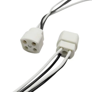 2-Pack G10Q 4-Pin Ceramic Tube Light Socket for FC8T9/DL Circline Lamps - New - Picture 1 of 3