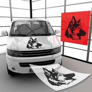 Deutscher Schäfer Hund Aufkleber für Wand & Auto im tollen Design | A00621 - Bild 1 von 121