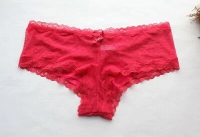 Женщин Sexy трусы Dot сетки и гладкий нижнее белье шорты трусики красный L-XL - Изображение 1 из 4