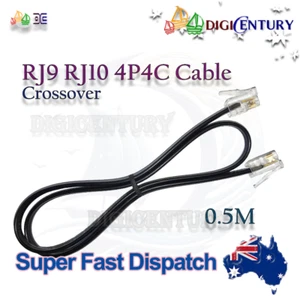 Cable de cable telefónico plano dispositivo de conexión directa cruzado 4P4C RJ9 RJ10 RJ22 0,5 - Imagen 1 de 1