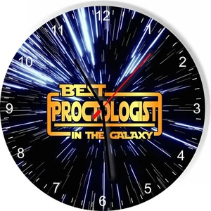 Best Proctologist in the Star Galaxy Wars Space Kitchen Living room Wall Clock - Picture 1 of 5