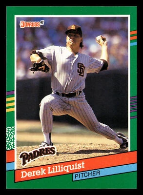 Derek Lilliquist 1991 Donruss #570a San Diego Padres BASEBALL - BUY3GET1FREE - Image 1 of 2