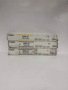 3 Original Canon iRA C5030,C5035,C5235,C5240 GPR-31Y,GPR-31K Toner (1 offenes K) - Bild 1 von 6