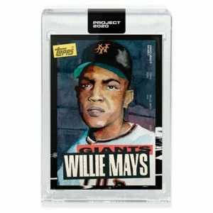 TOPPS PROJECT 2020 - WILLIE MAYS RC #101 - 1952 Rookie Jacob Rochester - GIANTS - Picture 1 of 3