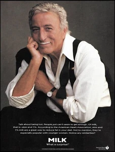 Tony Bennett 1995 ¿Tienes leche? anuncio 8 x 11 original anuncio impreso - Imagen 1 de 3