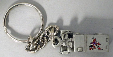 ARIZONA COYOTES - PEWTER METAL ZAMBONI KEYCHAIN - NHL LICENSED - NEW! Cover
