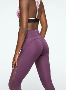 V.S Large NWT VICTORIA PINK High Waist Sport ULTIMATE Stripe LEGGING WOMENS L - Picture 1 of 3