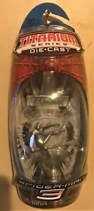 Silver Spider Man 3 Titanium Series Die Cast Figure Marvel 3" Figurine Hasbro - Picture 1 of 6