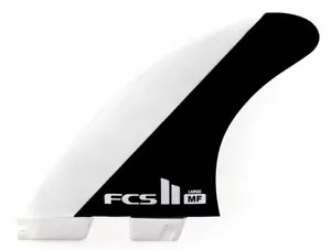 FCS II Mick Fanning PC Black White Tri Fin Set - Bild 1 von 2