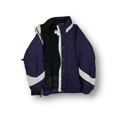 Womens Columbia Sportswear Snowcap Purple & Grey Full Zip & Button 2 in 1 Jacket