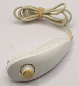 Nintendo Wii Nunchuck Controller White OEM Official RVL-004 TESTED Nunchuk Works - Picture 1 of 2