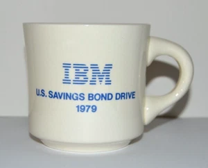 Vintage IBM U.S. Savings Bond Drive 1979 Tasse Kaffee - Bild 1 von 8