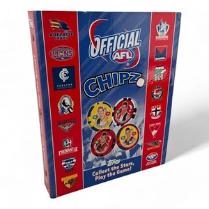 Carpeta de álbum de coleccionista AFL CHIPZ 2008 y 157 chipz con fichas Topps RARAS - Imagen 1 de 13