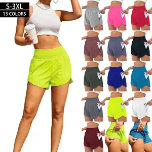Women Solid Sport Shorts Ladies Yoga Gym Fitness Running Shorts Tennis Hot Pants - Picture 1 of 35