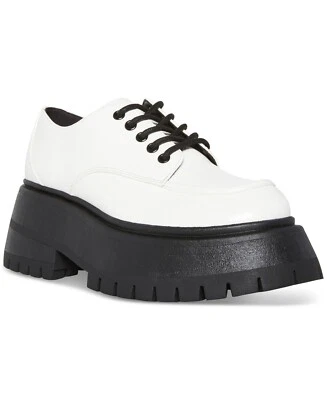 Mocasines Oxford Madden Girl Philipa con plataforma con cordones, blancos talla 9M Foto 1 de 4