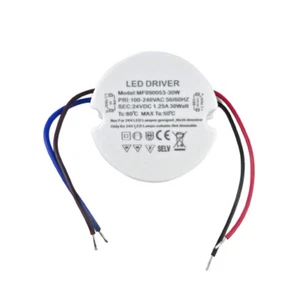 Rund LED Transformator 12V 24V 12W 15W 30W 36W Weiß DC Trafo Netzteil Treiber - Bild 1 von 16