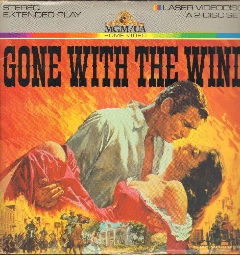 Gone With The Wind Clark Gable and Vivian Leigh on 2 STEREO Laser Discs Foto 1 de 1
