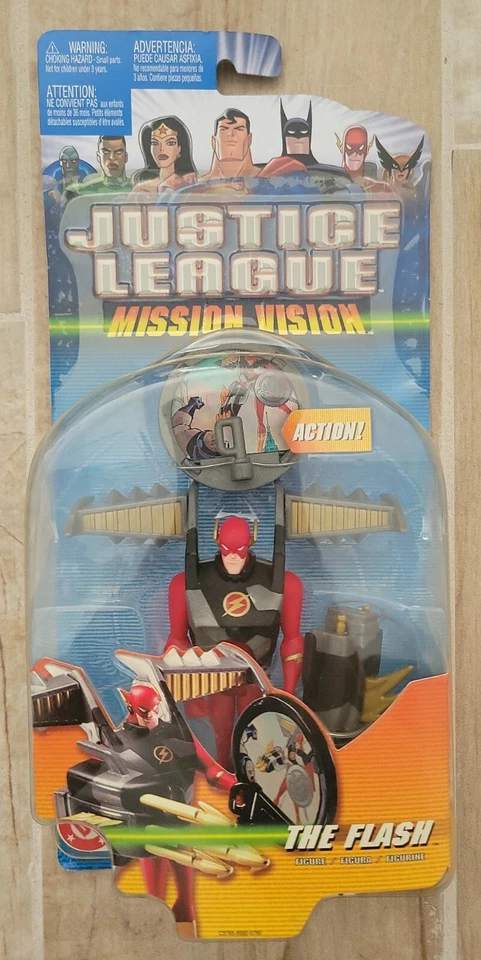 MOC Vtg 2003 Justice League The Flash Mission Vision DC Mattel