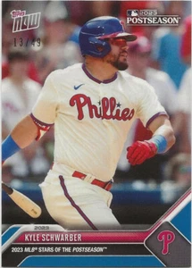 2023 Topps Now KYLE SCHWARBER Stars of the Postseason BLUE 13/49 Phillies #PS-11 - Picture 1 of 1