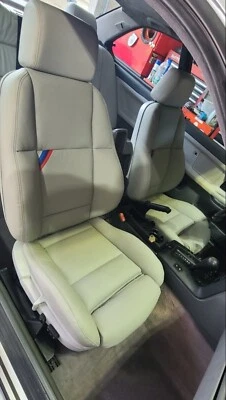 BMW E36 M3 Seat Covers Non Vader (Dove Gray) (1994-1999) New Replacement Leather - Image 1 of 3