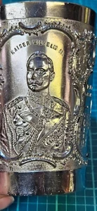 Antigua taza de peltre Kaiser Wilhelm II, Felsenstein y Mainzer - Imagen 1 de 9