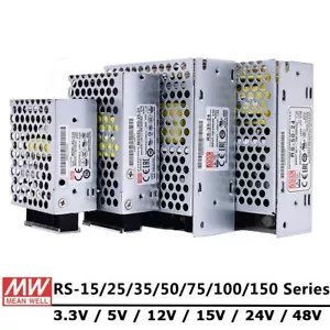 MeanWell RS-15 25 35 50 75 100 150 Series Single Output Switching Power Supply - Picture 1 of 7