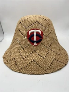 Vintage Minnesota Twins Straw Hat Cap - Picture 1 of 8