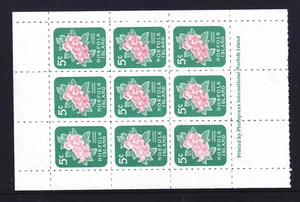 NORFOLK ISLAND: 2001 BOOKLET PANE OF 9 ASC 592 MUH - Foto 1 di 1