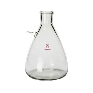 5000 ml frasco de filtración de vidrio 5L pared pesada vidrio boro botella de filtración de laboratorio 3.3 - Imagen 1 de 1
