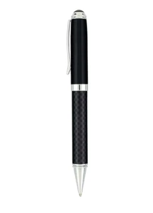 TERZETTI CARBON FIBER BALLPOINT PEN+ POUCH+ GIFT BOX -HEAVY METAL - Picture 1 of 3