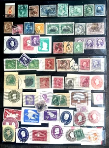 US EARLY COLLECTION USED STAMPS Lot of 64 - Picture 1 of 1