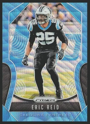 2019 Panini Prizm #180 Eric Reid Blue Wave #/199 SN - Image 1 of 2