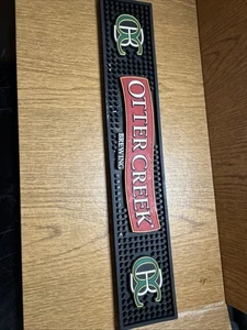 OTTER CREEK BREWING CO. Auténtica barra de goma de vidrio para verter en seco 19,5x3,5 RARA - Imagen 1 de 6
