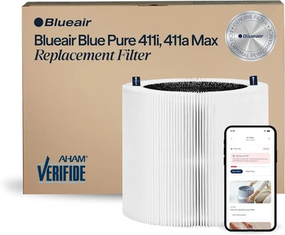 Filtro genuino BLUEAIR para purificadores de aire Blue Pure 411i Max y 411a Max Foto 1 de 4