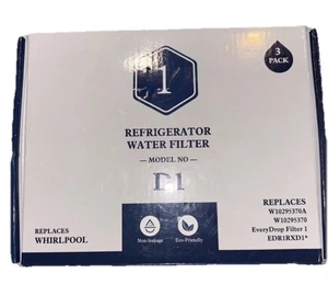 3 Refrigerator Filter 1, W10295370 W10295370A EDR1RXD1 Kenmore 46-9081 - Picture 1 of 3