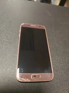 Samsung Galaxy S7 - 32GB - różowy (USZKODZONY ODCISK PALCA) W13-C25 - Zdjęcie 1 z 4