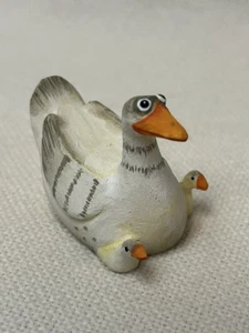 Vintage Patience Brewster Weihnachten Gans Vogel & Baby Küken Figur Ornament - Bild 1 von 9
