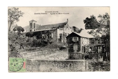 Escuela H654 Francia / Guadalupe Francesa 1905 - Postal vía Barbados a Canadá Foto 1 de 2
