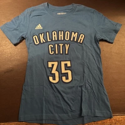 Nuevo Con Defectos Kevin Durant Adidas Juvenil Camiseta Pequeña Oklahoma City Thunder NBA Foto 1 de 4