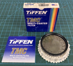 Tiffen TMC 62mm Polarizer Multi-Coated Lens Filter Made in USA with Case Box - Picture 1 of 5