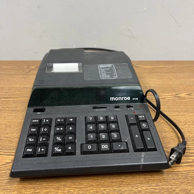 Monroe 8130 Heavy Duty Electronic Print & Display 12-Digit Calculator - Image 1 of 4
