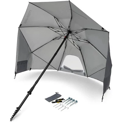 Sport-Brella Field Edge Sun Protection Umbrella, Gray - Image 1 of 4