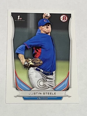 2014 Bowman Draft Baseball #DP120 - Justin Steele - Chicago Cubs - Image 1 of 2