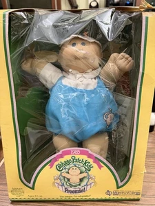 1985 Cabbage Patch Preemie MARCH OF DIMES EDITION, Blue Eyes, Bald Damaged Box - Bild 1 von 13